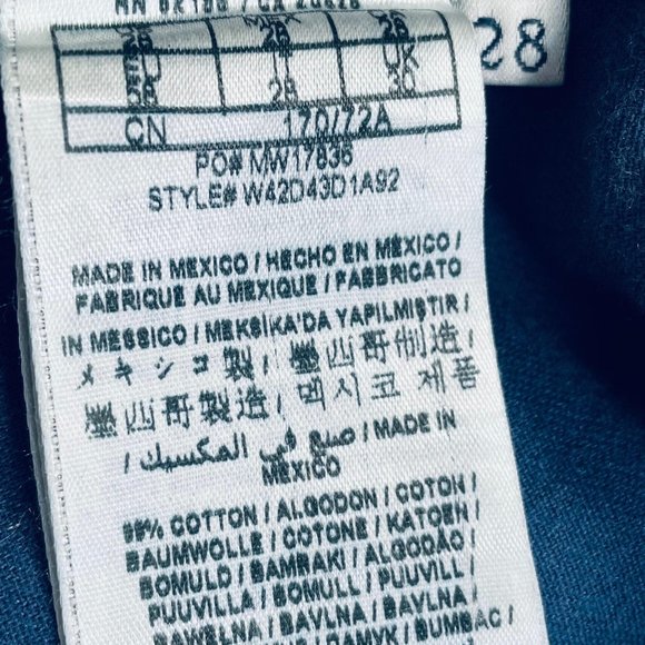 Guess Dark Blue Cutoff Distressed Jean Shorts Blue - Picture 7 of 8